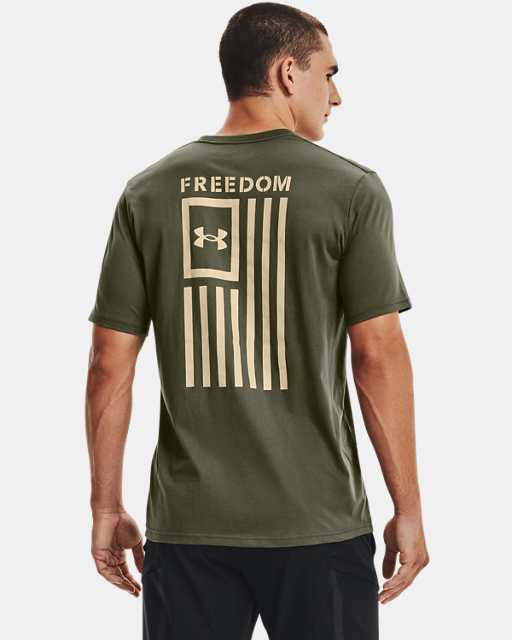 Mens Under Armour Freedom Eagle Tactical First Responders USA T-Shirt NEW